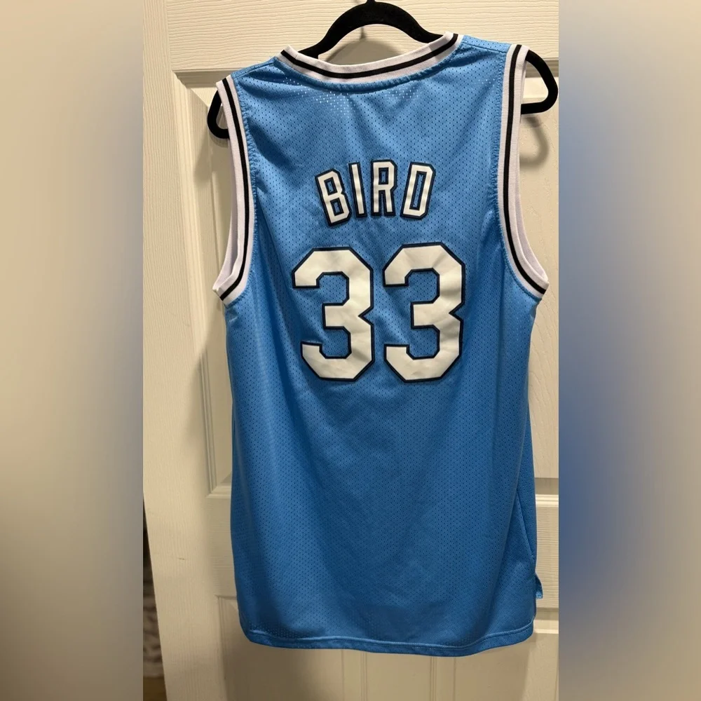 Nike Indiana State Larry Bird #33 Jersey Blue Mesh Size Large NCAA Basketball - Picture 8 of 9